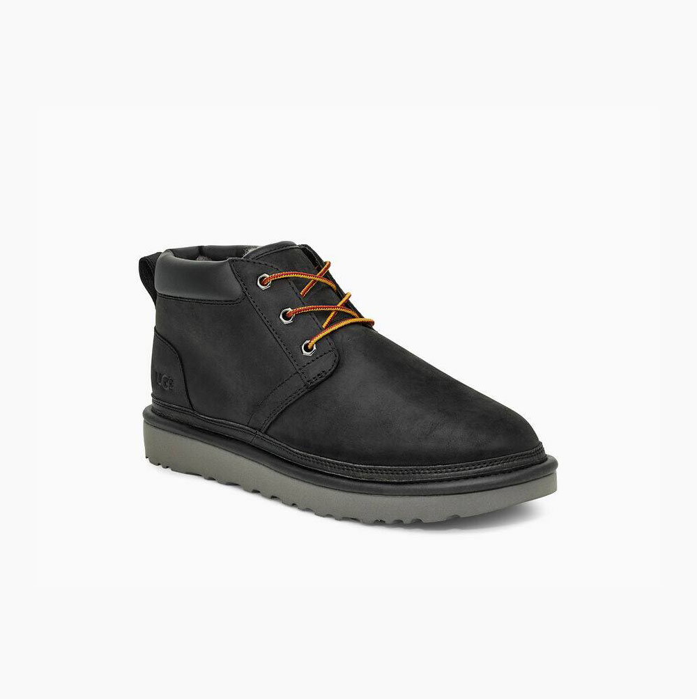 UGG Neumel Utility Black Lace-up Boots for Men (FYEL76180)